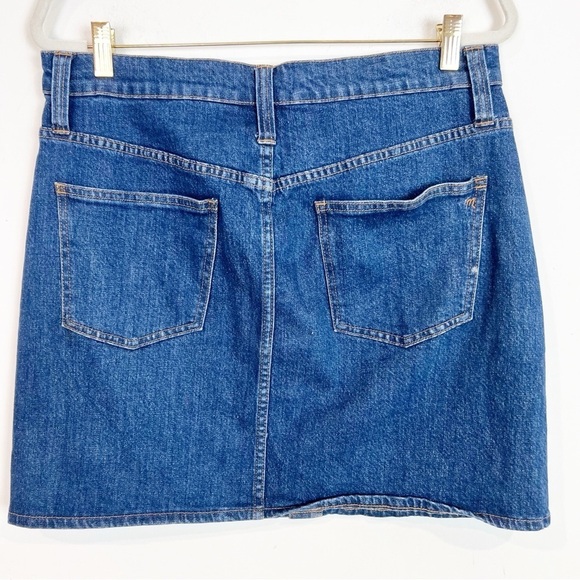 MADEWELL BUTTON FRONT DENIM JEAN SKIRT WOMENS SZ 31 - Picture 4 of 6